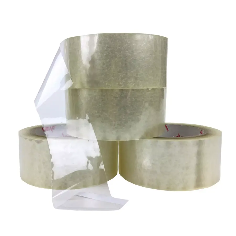 Four rolls of clear acrylic packing tape