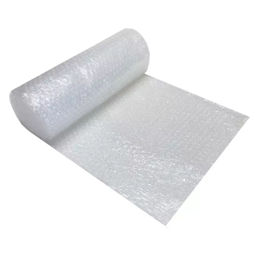 Small 12-foot roll of clear bubble cushioning wrap