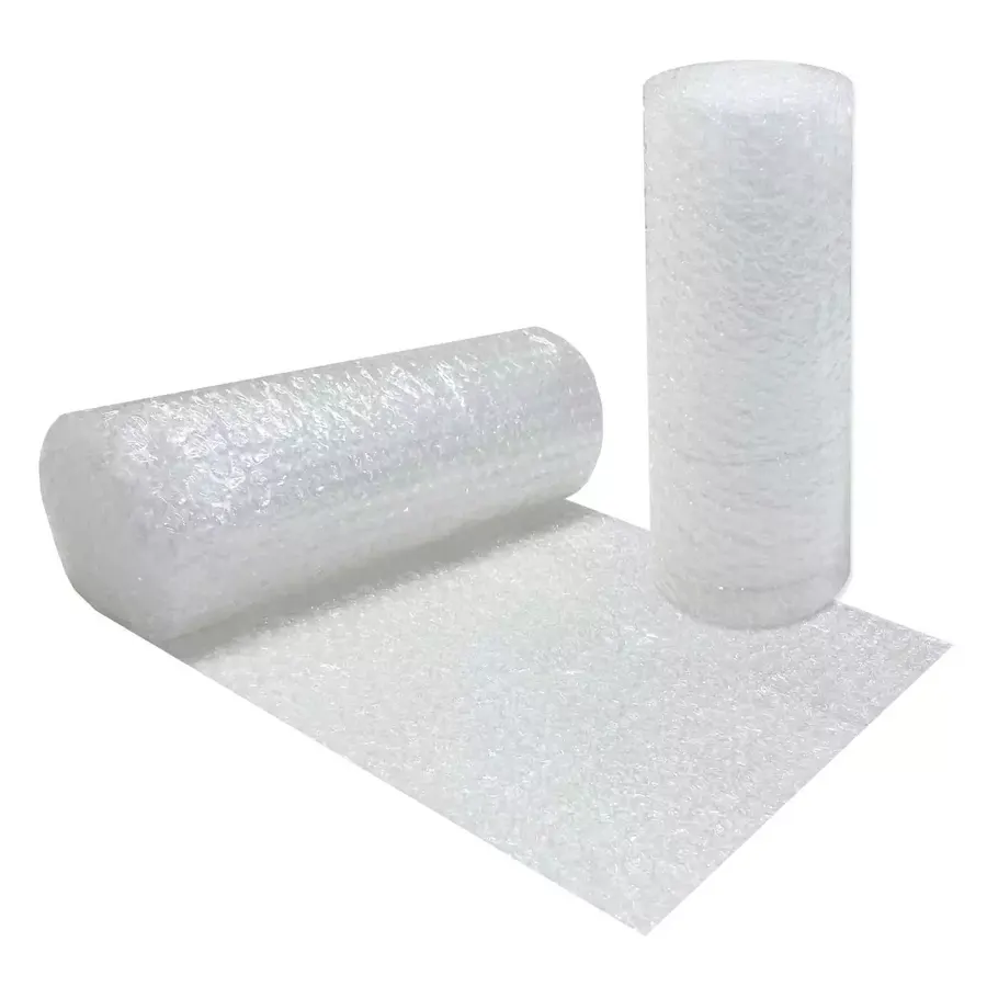 24-foot roll of clear small-bubble cushioning wrap