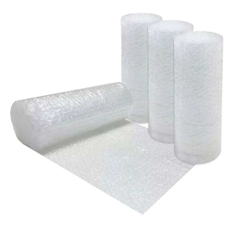 48-foot roll of clear small-bubble cushioning wrap