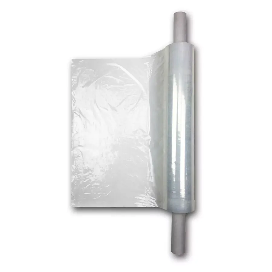 Four rolls of clear stretch wrap with extended handles