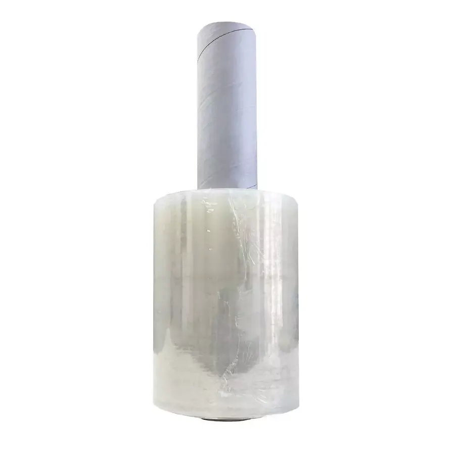 Roll of clear 5-inch mini stretch wrap